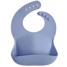 Mushie powder blue hagesmæk silikone